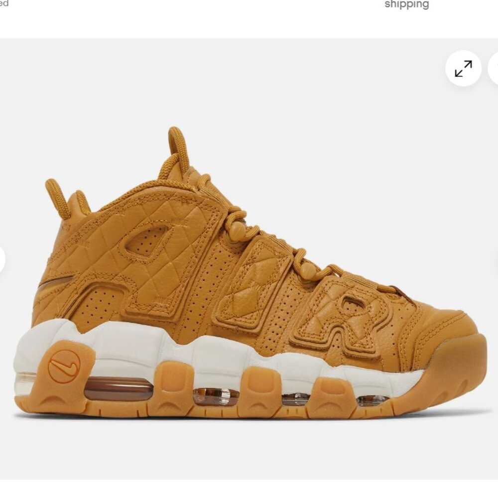 Nike Wmns Air More Uptempo 'Quilted Wheat' DX3375-700 Size 8